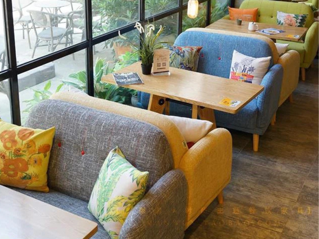 sofás para cafetería